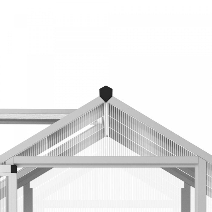 Outsunny 10' X 6' X 6.4' Walk-in Garden Greenhouse Polycarbonate Panels Plants Flower Growth Shed Co