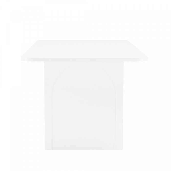 Ella Modern 79\" Dining Table in White 