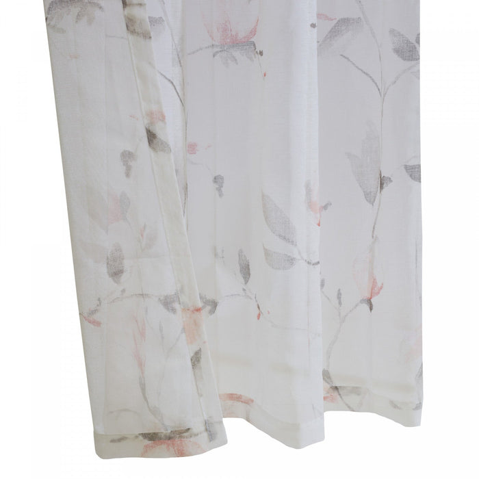 Habitat Symphony Coral Sheer Grommet Curtain Panel - 52 x 63