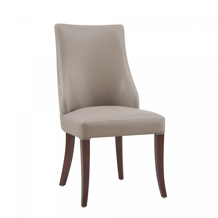 Connie Modern 8-Piece Dining Chair Set in Taupe 