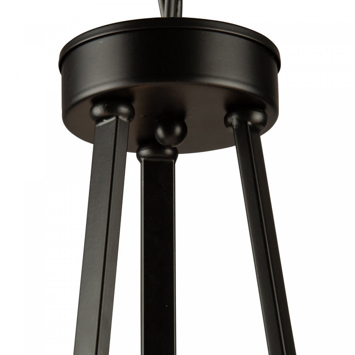 Coco 3-Light Black and Gold Chandelier 
