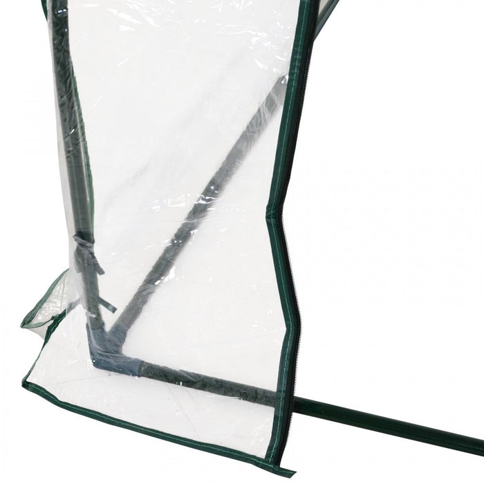 Outsunny 99\" X 39\" X 32\" Mini Greenhouse Transparent Portable Hot House For Plants With Zippered Doo