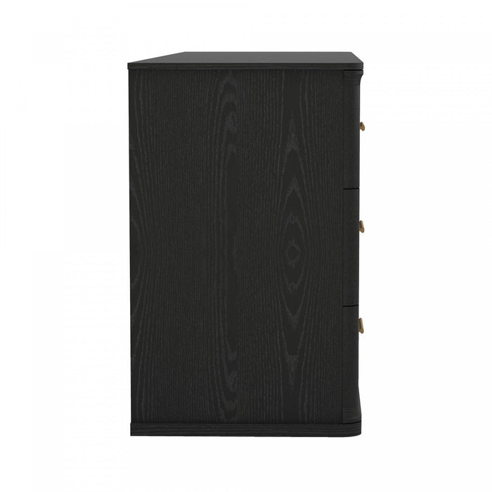Clifford Traditional Dresser in Black (6-Drawer) 