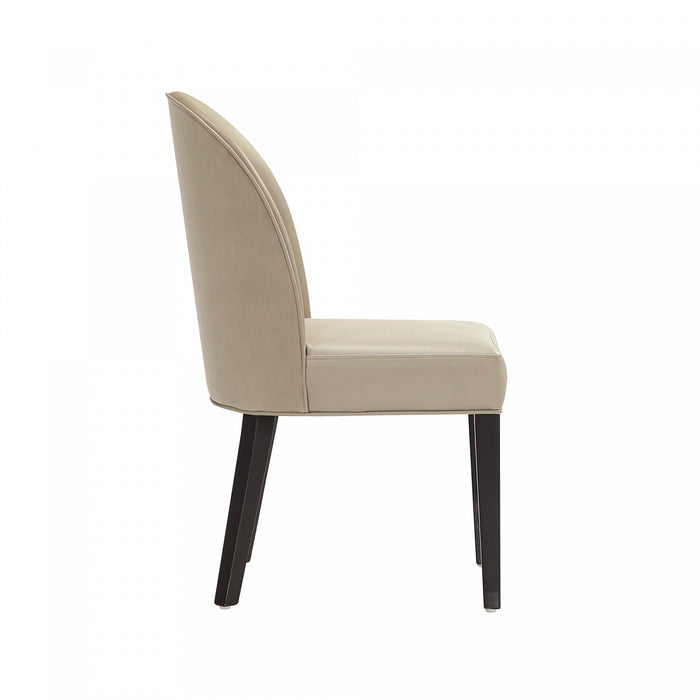 Hillman Modern Wood Upholstered Dining Chair in Sand - Set of 2 