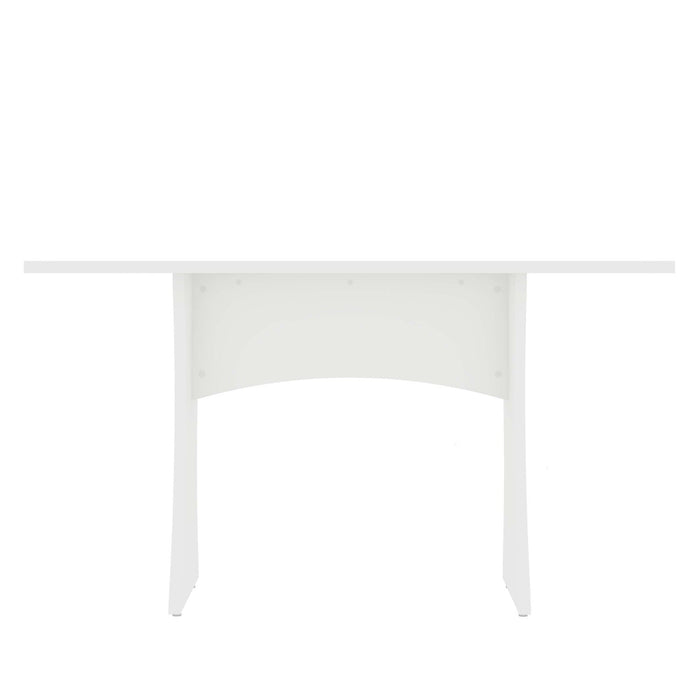 Coney Mid-Century Modern 53\" Dining Table in White 