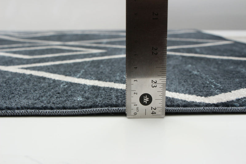 Kenza Blue Machine Washable Area Rug - 6'0\" x 9'0\"