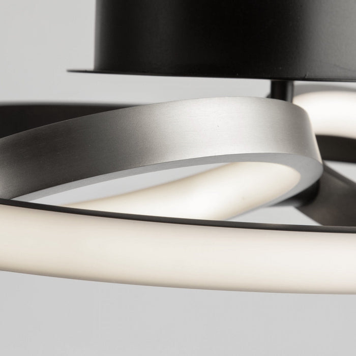 Gemini 18 W LED Black Nickel Flush Mount 