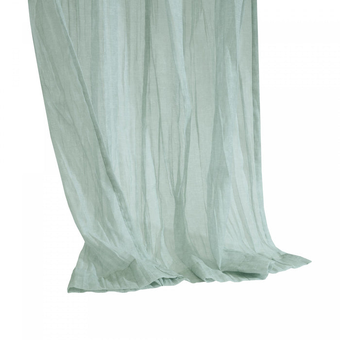 Habitat Paloma White Sheer Dual Header Curtain Panel - 52 x 108