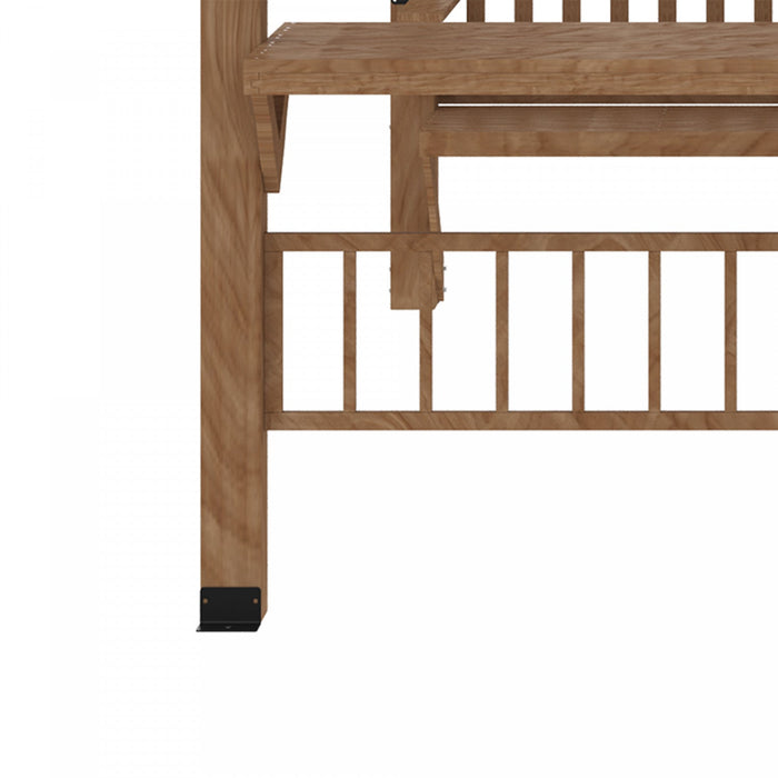 Outsunny 14' X 10' Outdoor Pergola, Wooden Gazebo Grill Canopy With Bar Counters And Seating Benches