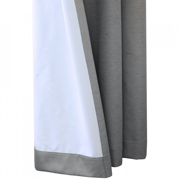 Thermaplus Suprema Charcoal Blackout Grommet Curtain Panel - 52 x 84