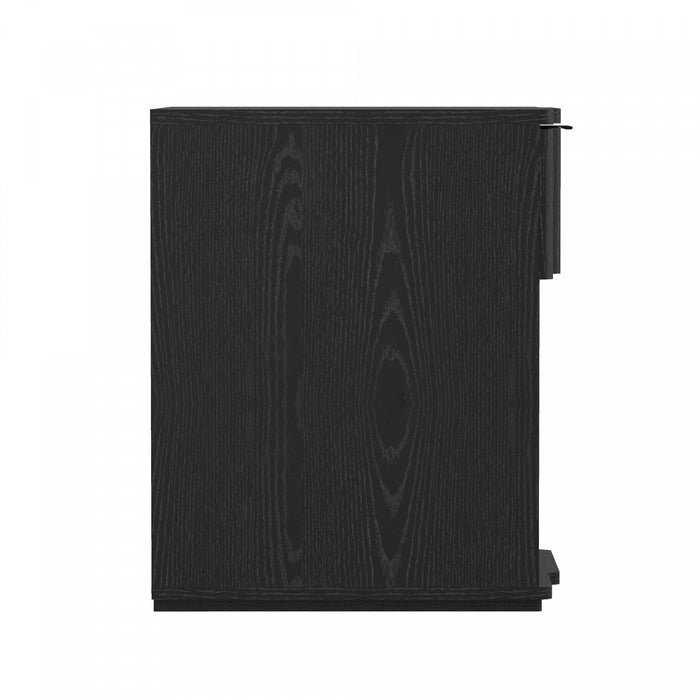 Clive Mid-Century Modern 22\" Nightstand in Black (1-Drawer) 