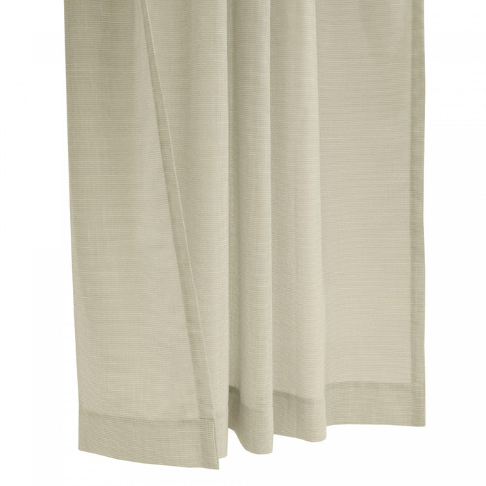 Habitat Bolton Linen Light Filtering Dual Header Curtain Panel - 52 x 95