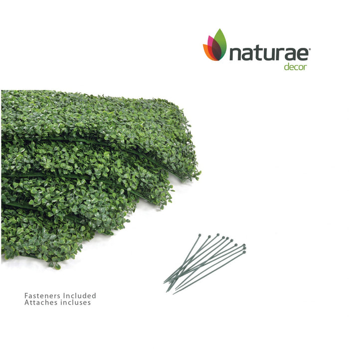 Artificial Boxwood 20\"x 20\" Foliage Panel 4 Pieces 