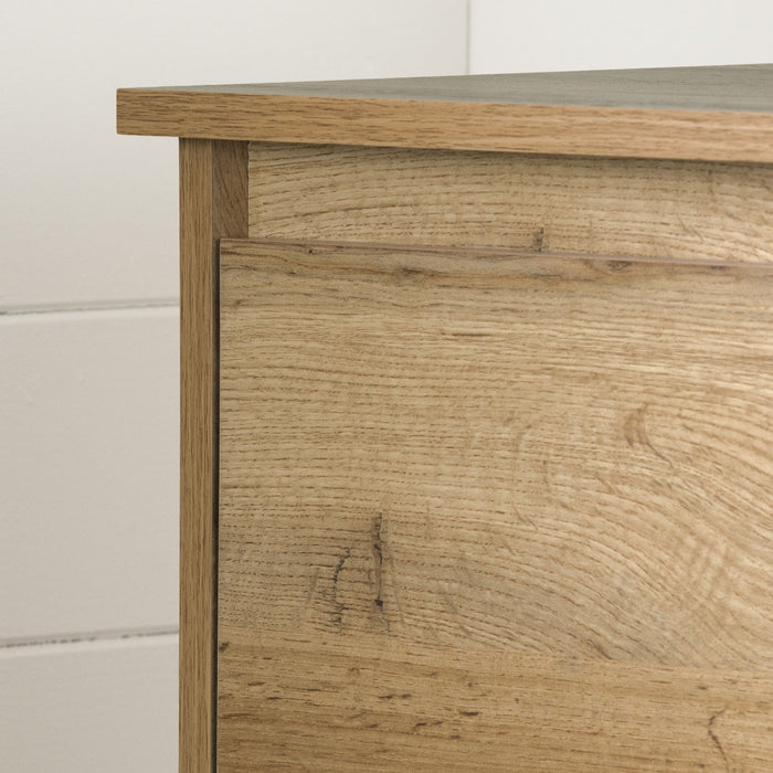 Tassio 1-drawer Nightstand With Open Storage Space - Nordik Oak 