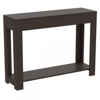 40” Console Table With 2 Drawers And Shelf - Cappuccino