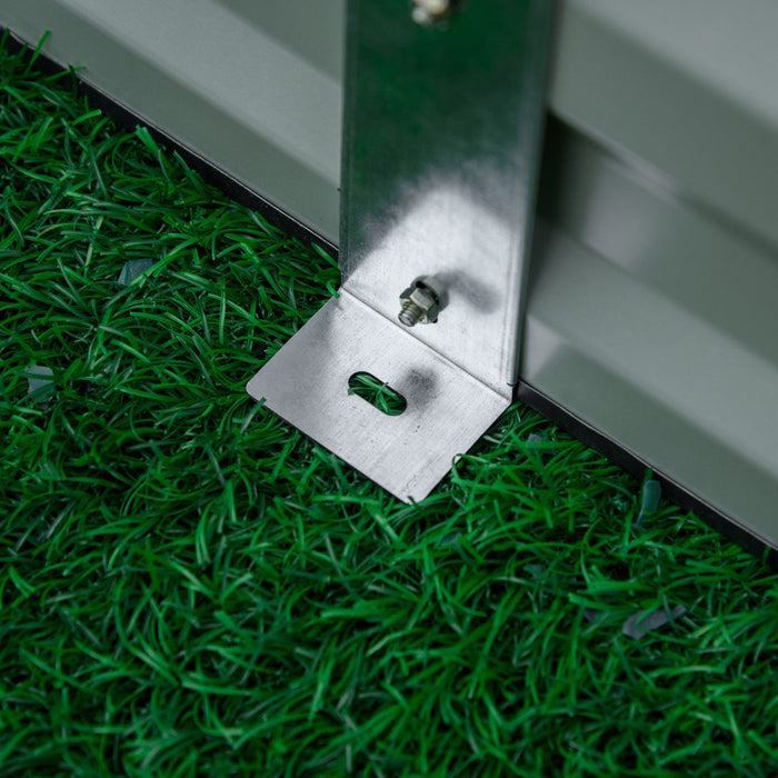 Outsunny 95\" X 36\" X 12\" Galvanized Raised Garden Bed, Metal Elevated Planter Box, Easy Diy And Clea