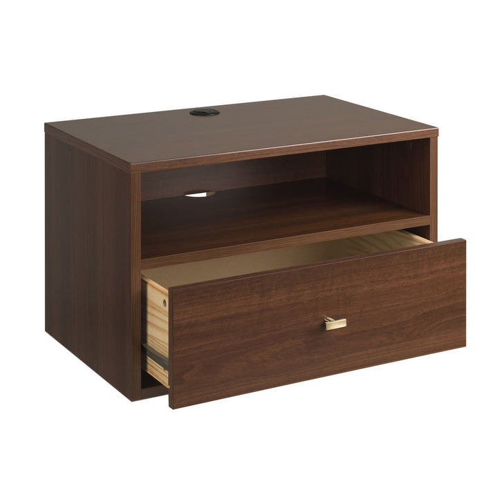 Floating Shelf with Drawer - Espresso