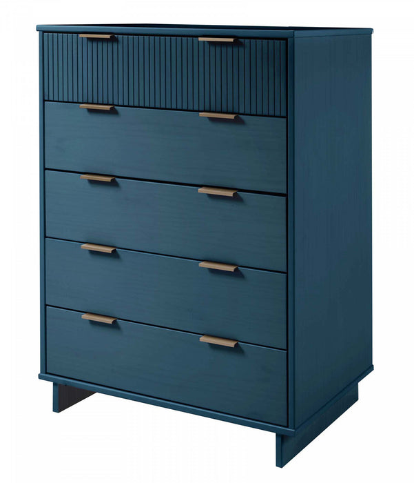 Granville Modern 2-Piece Dresser Set in Midnight Blue 