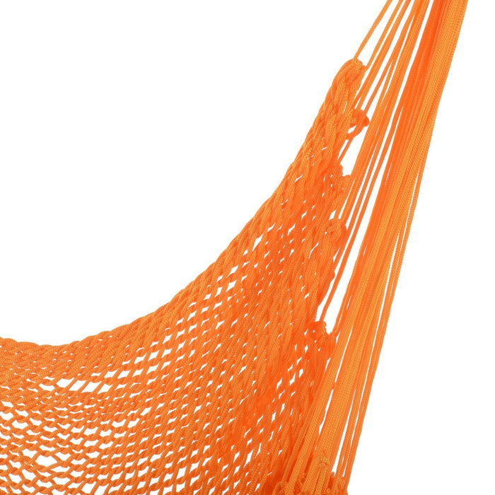 Outsunny Portable Hammock Chair, Hanging Woven Hammock Swing Chair Sleeping Bed For Outdoor Garden Y