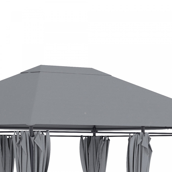 Outsunny 10' X 13' Outdoor Patio Gazebo Garden Pavilion Backyard Canopy Party Tent Shelter Summer Su