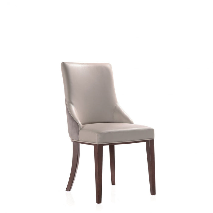 Shubert Modern 8-Piece Dining Chair Set in Light Gray 