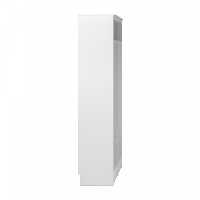 2-shelf Narrow Hall Tree - White (set Of 2) 