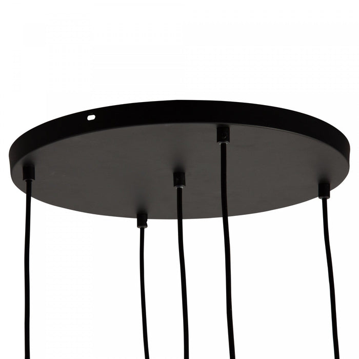 Pinpoint 5-Light Black Pendant 