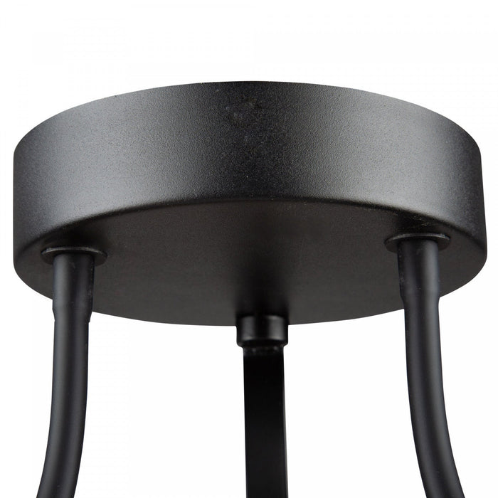 Ara 24 W LED Black Semi-Flush Mount 