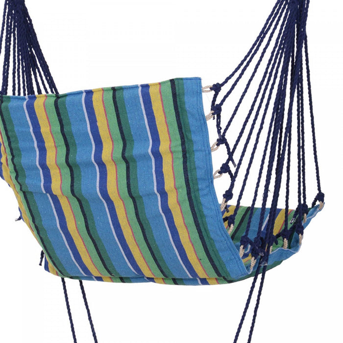 Outsunny Patio Hammock Chair, Hanging Hammock Padded Seat Air Deluxe Sky Swing With Footrest For Any