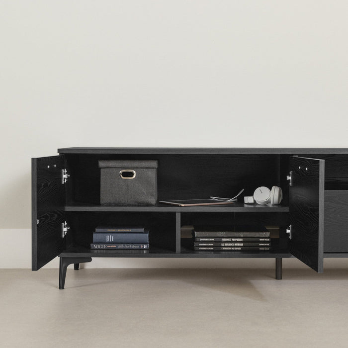 Musano 59\" TV Stand with Storage - Black Oak