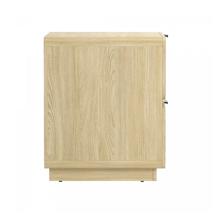 Chrystie Contemporary Modern 26\" Nightstand in Natural (2-Drawer) 