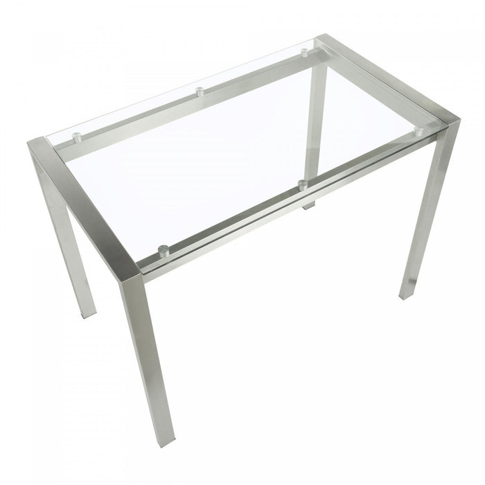 LumiSource Fuji Glass Contemporary Counter-Height Dining Table