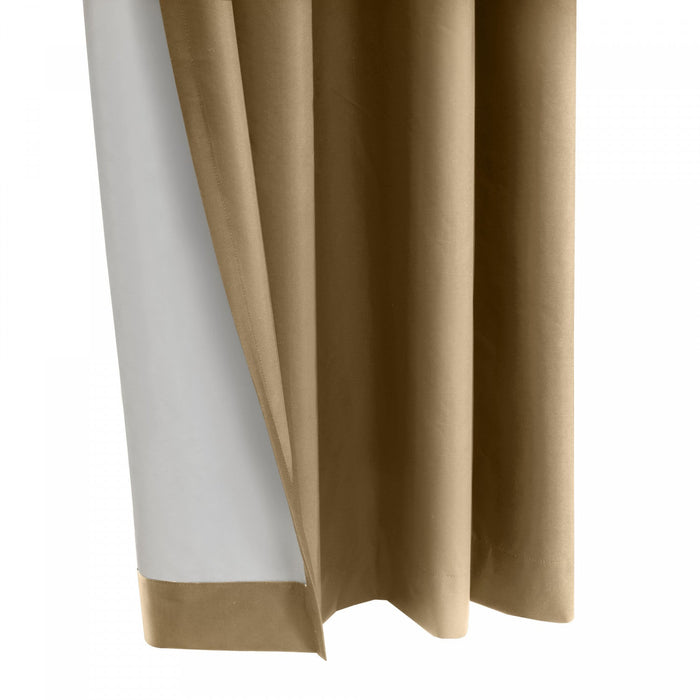 Thermaplus Alpine Sand Blackout Grommet Curtain Panel - 52 x 84