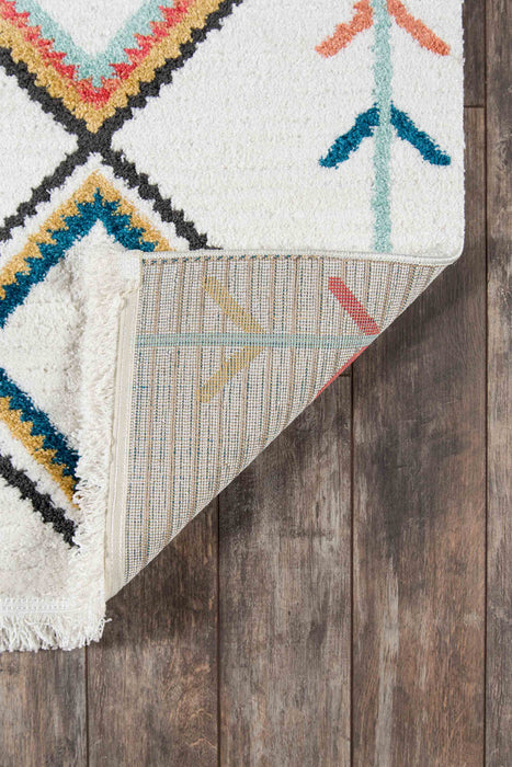 Vivi Contemporary 9'10\" x Area Rug in Multi Indoor Area Rug 