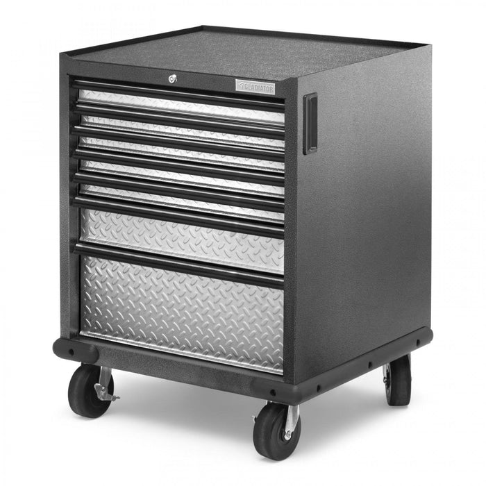 Gladiator Premier 7-Drawer Modular Tool Storage Cabinet - Silver Tread