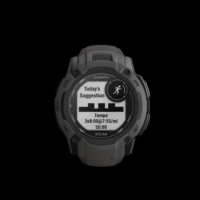 Garmin Instinct® 2x Solar Gps Smartwatch - Health & Fitness Tracking With Multi-band Gnss - Graphite