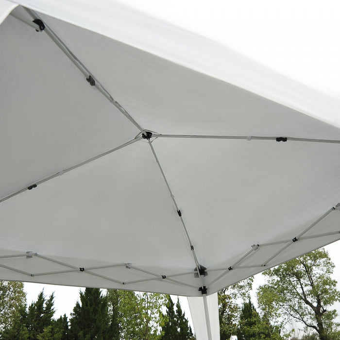 Outsunny 8' X 8' Pop Up Canopy With Inclined Legs, Outdoor Folding Tent, Portable Garden Party Gazeb