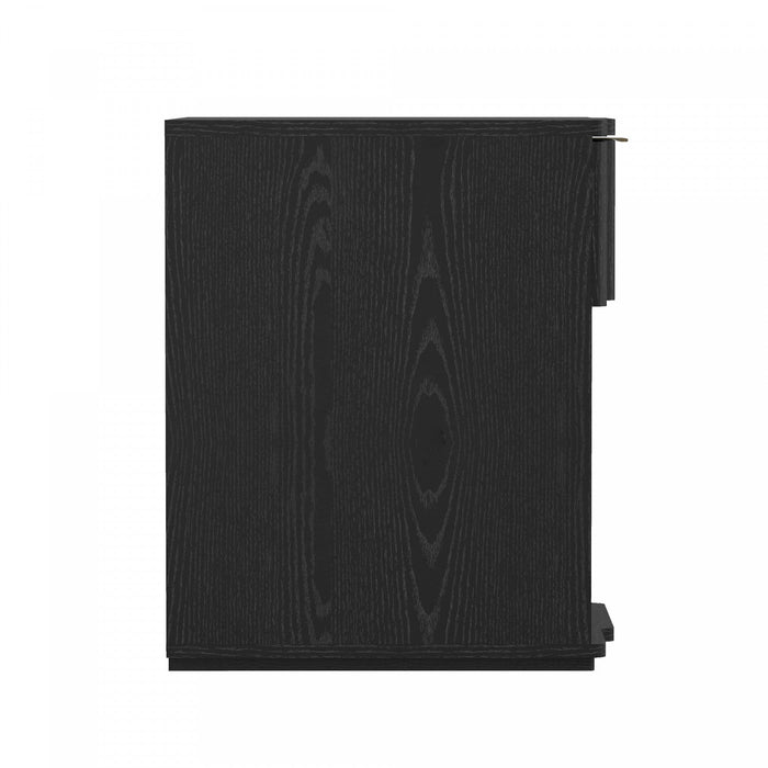 Clive Mid-Century Modern 22\" Nightstand in Black (1-Drawer) 