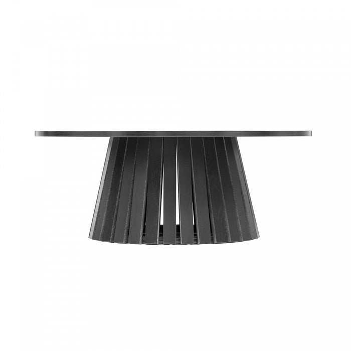 Layla Scandinavian Modern Coffee Table in Black 