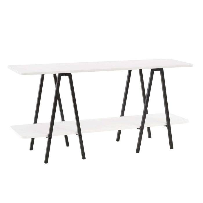 Celine Contemporary Modern 47\" Console Table in White 