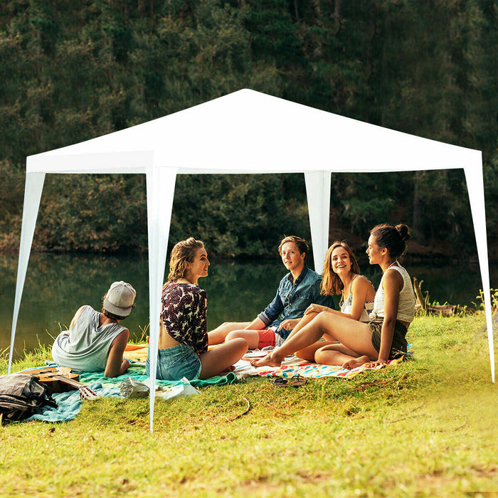 Costway 10'x10' Canopy Gazebo Party Wedding Event Tent Heavy Duty Side Walls