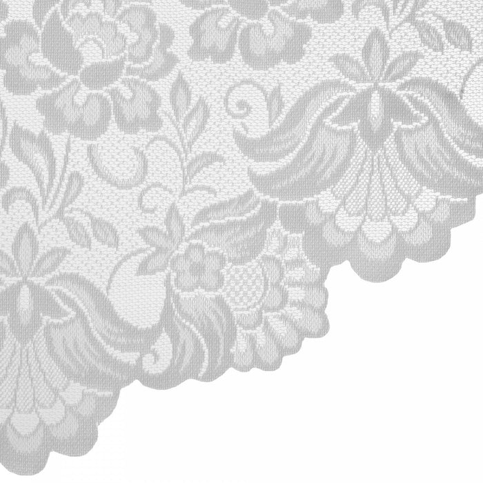 Habitat Limoges White Sheer Rod Pocket Swag Valance Set - 72 x 32