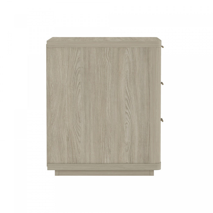 Evelyn Modern 20\" Nightstand in Natural (3-Drawer) 