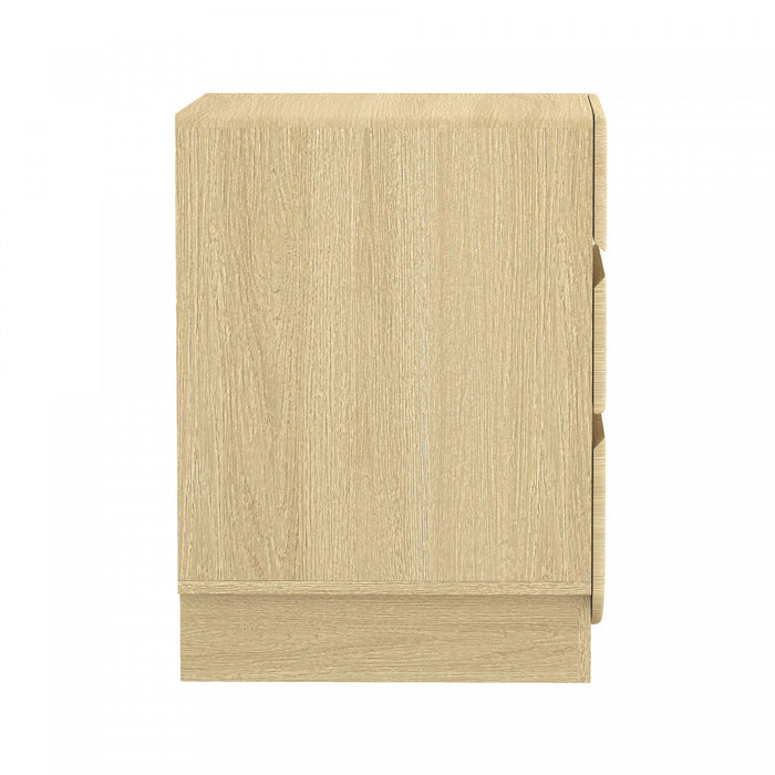 Ardea Contemporary 20\" Nightstand in Natural Oak (3-Drawer) 