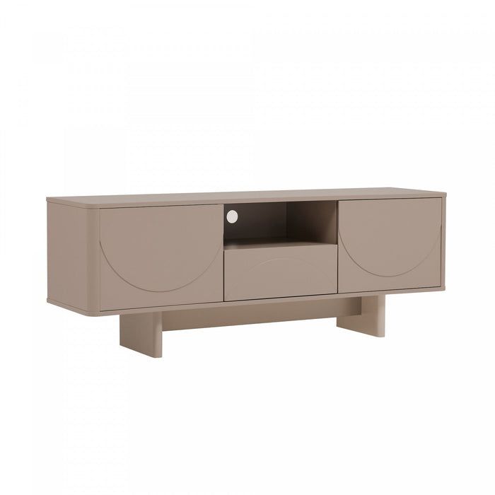 Ella Modern 59\" TV Stand in Mocha 
