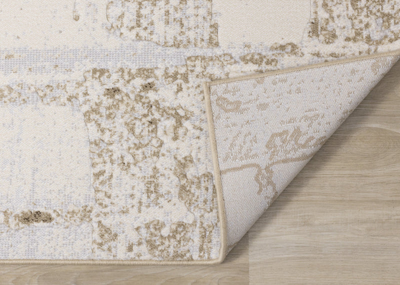 Isabelle Distressed Cream Area Rug - 5'3\" x 7'7\"