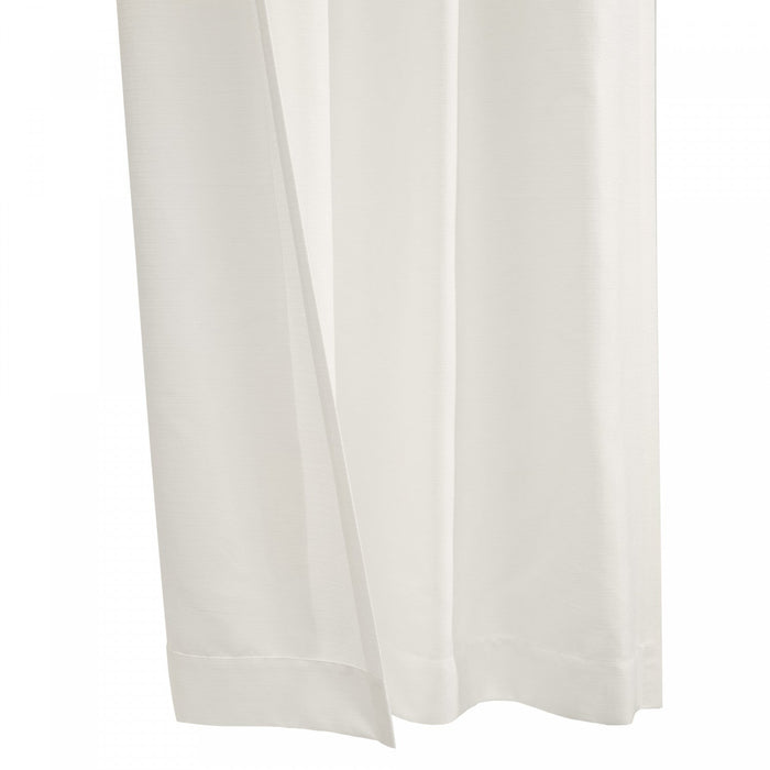 Habitat Mulberry White Light Filtering Dual Header Curtain Panel - 54 x 95