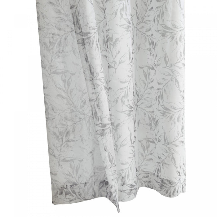 Habitat Jenny Grey Light Filtering Grommet Curtain Panel - 52 x 95