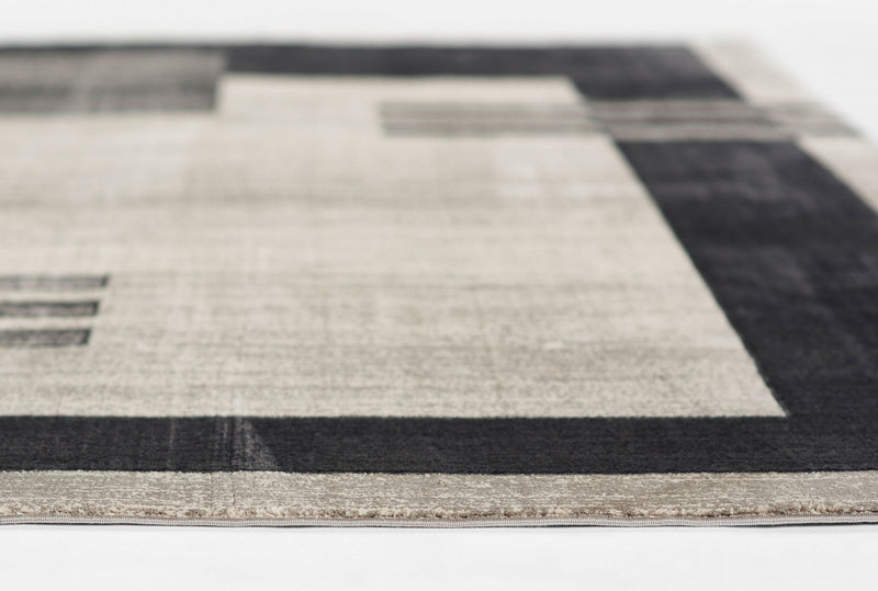 Sorelle Contemporary 2'2\" x 7'7\" Runner Rug in Grey Indoor Area Rug 