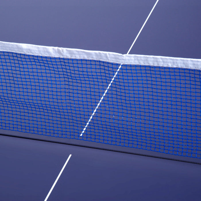 Soozier 6x3ft Compact Midsize Table Tennis Table Multi-use Family Ping-pong Table Free Standing Fold